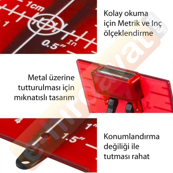 ROX Lazer için Görünürlük Arttırı Hedef Kartı Plakası (153ROX0273)