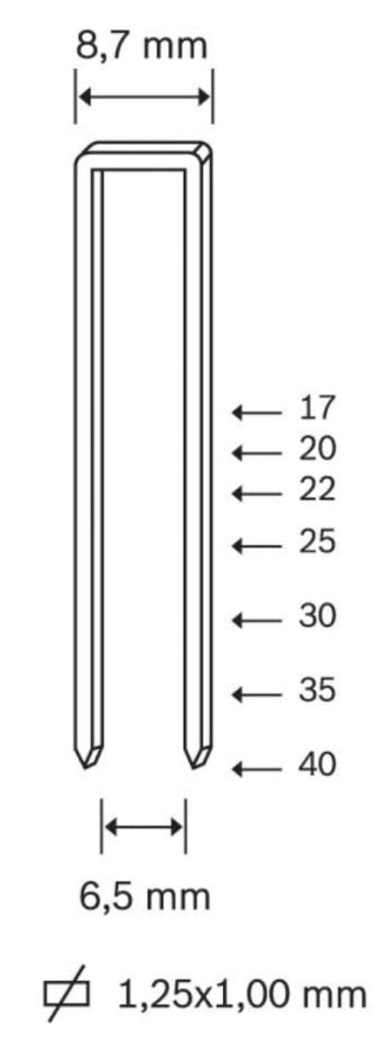 ABAKAN 9225 Zımba Teli 25 mm (9240 Havalı Tabancalar için)