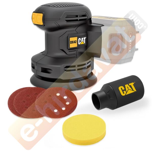 CAT DX42B 18Volt 125mm Profesyonel Devir Ayarlı Eksantrik Zımpara (Akü Dahil Değildir)