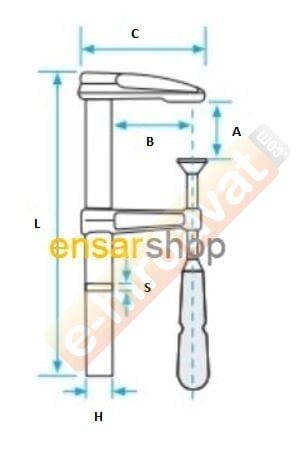 KANCA Marangoz Tip Büyük Boy İşkence (Ölçü Seçiniz)