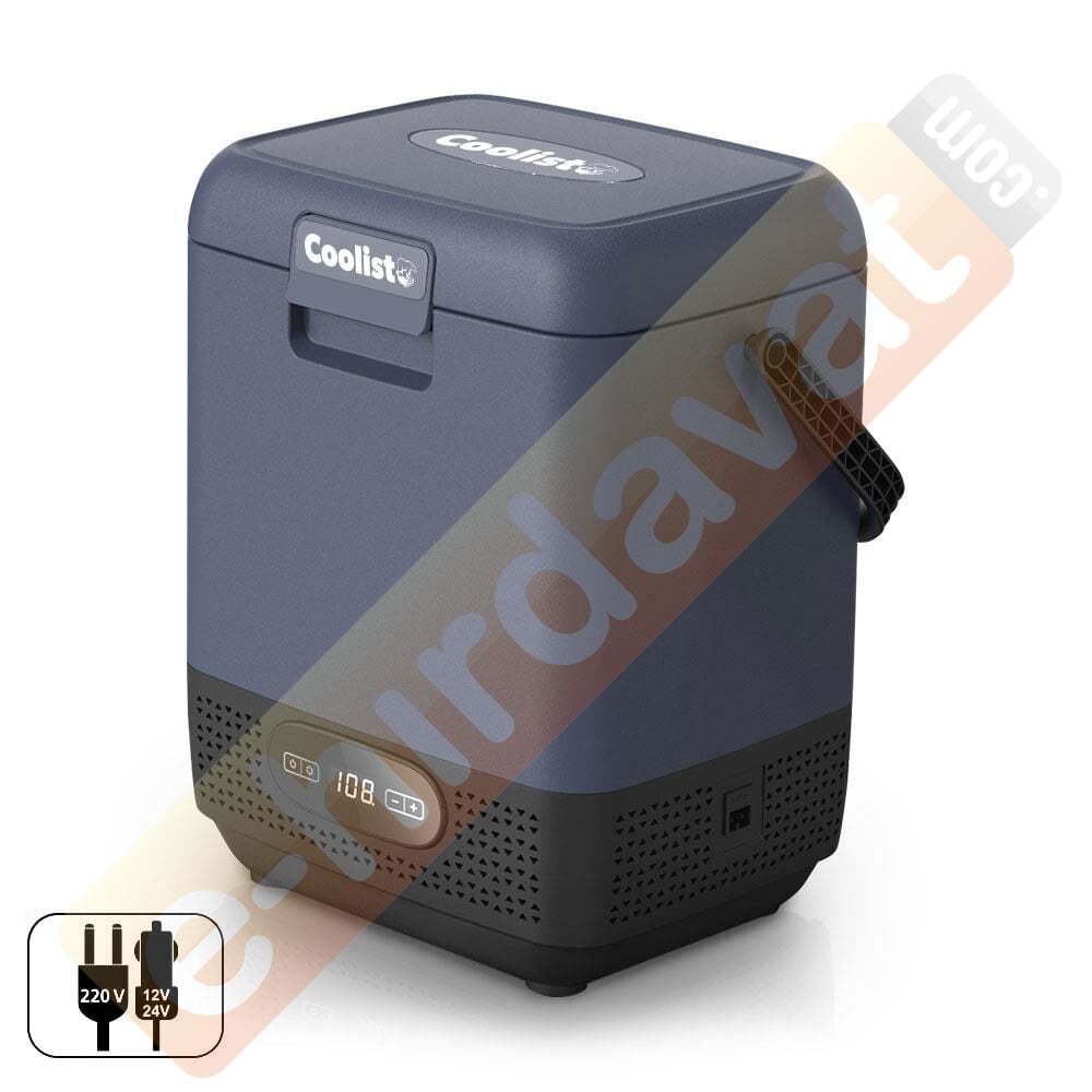 Coolist CLK12 12/24Volt/ 220Volt 12 Litre Taşınabilir Kompresörlü Oto Buzdolabı