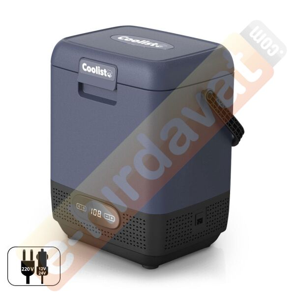 Coolist CLK12 12/24Volt/ 220Volt 12 Litre Taşınabilir Kompresörlü Oto Buzdolabı