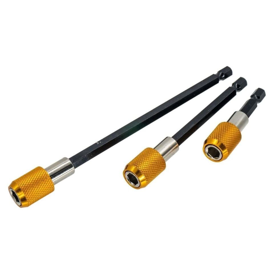 NEXON 5538 Manyetik Bits Uç Tutucu ve Uzatma Adaptörü 3'lü Set
