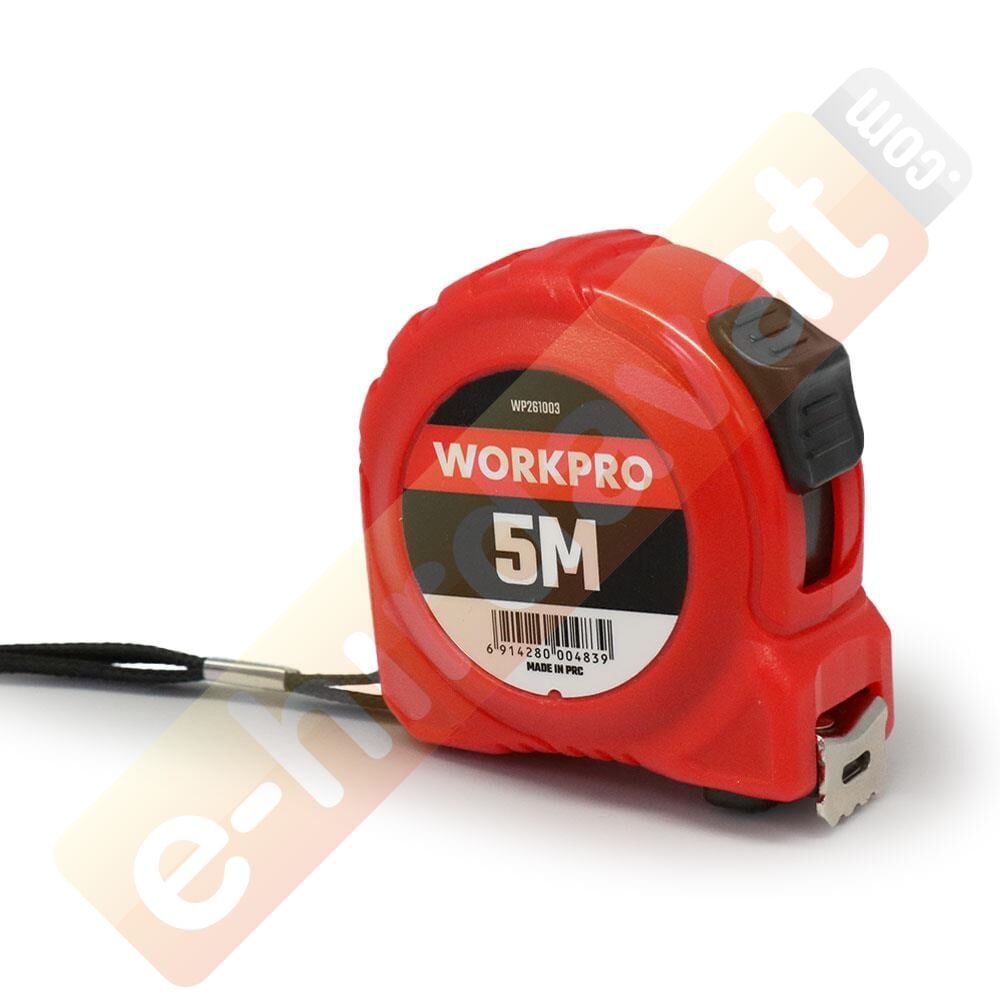 WORKPRO WP261003 5Mx19mm Beyaz Çelik Şerit Metre