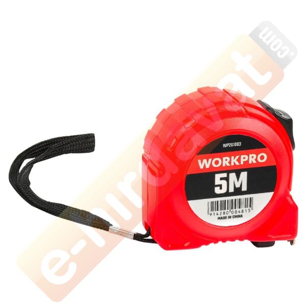 WORKPRO WP261003 5Mx19mm Beyaz Çelik Şerit Metre