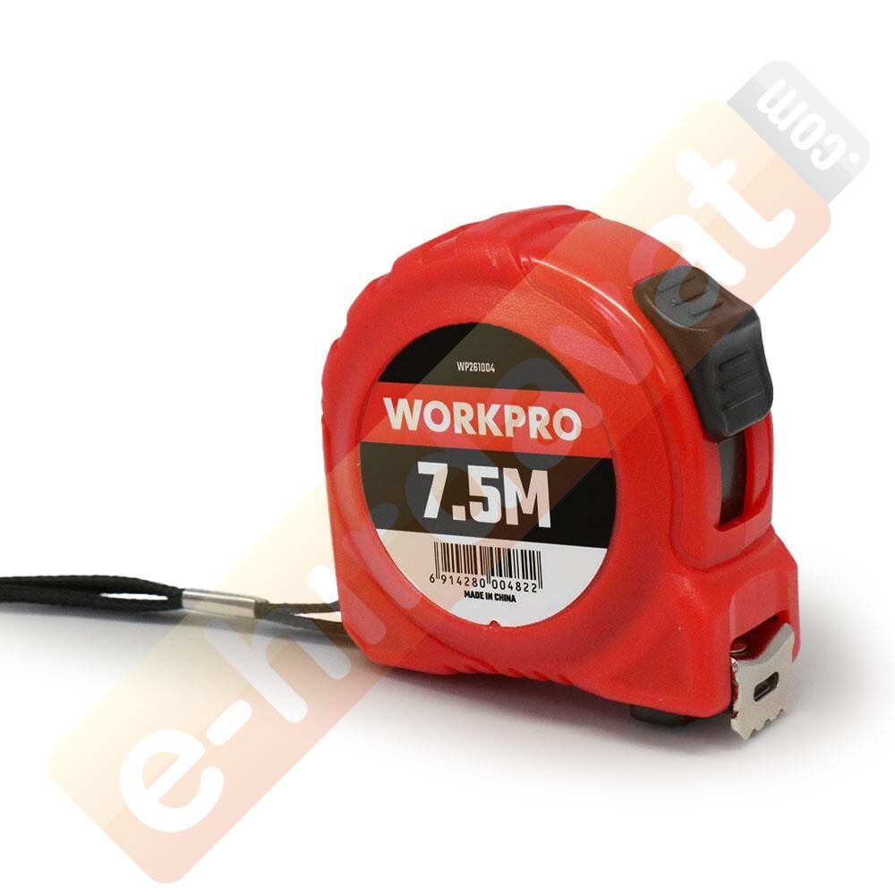 WORKPRO WP261004 7,5Mx25mm Beyaz Çelik Şerit Metre