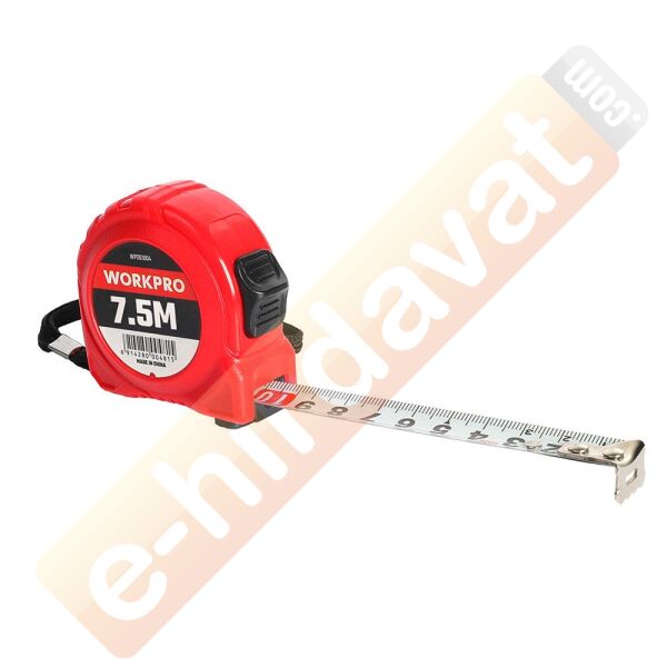 WORKPRO WP261004 7,5Mx25mm Beyaz Çelik Şerit Metre
