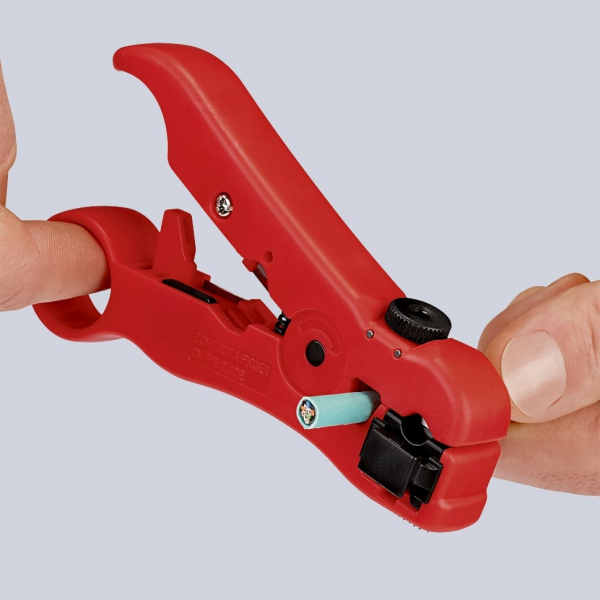 KNIPEX Koaksiyel - Cat -  Veri Kabloları Soyma Sıyırma Aletib (166006)