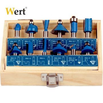 Wert 2504 12 Parça Freze Uç Seti