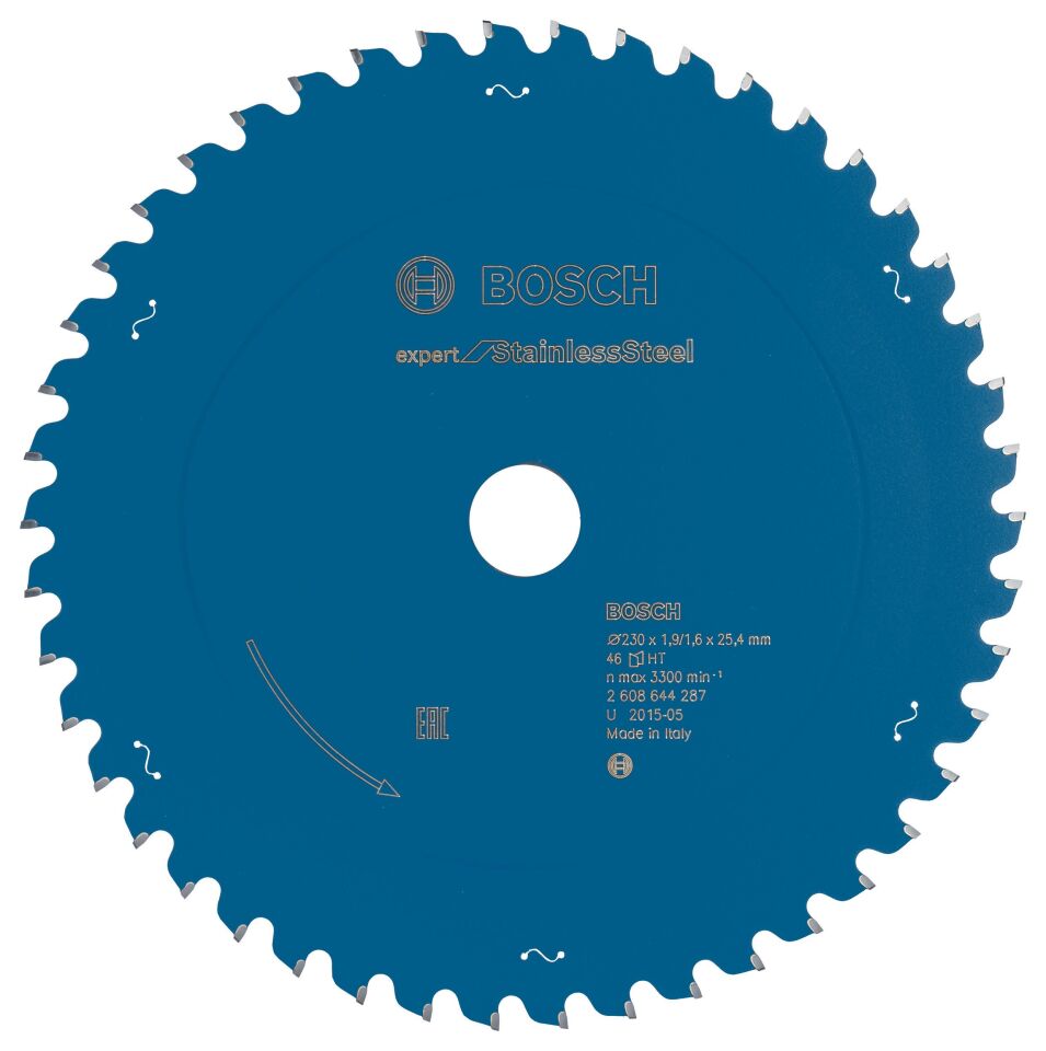 Bosch - Expert Serisi Paslanmaz Çelik için Daire Testere Bıçağı 230*25,4 mm 46 Diş