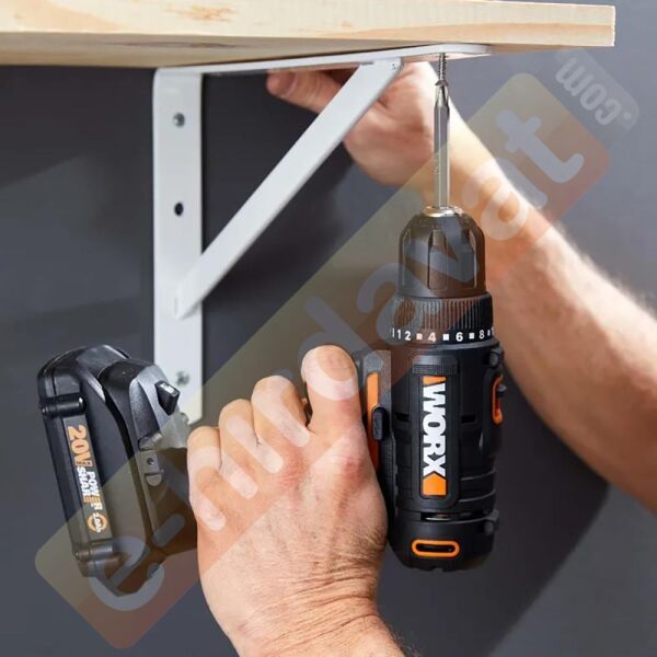 WORX WX100 20Volt/2.0Ah. Li-ion Tek Akülü Profesyonel Şarjlı Matkap