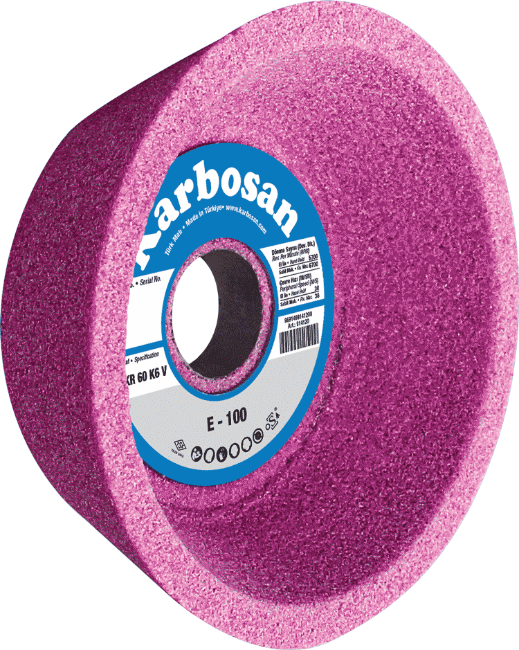 Karbosan Form E-75 75x30x20 EKR 60 Takım Bileme Konik Çanak Taşı 914110 (EKR 60 K6 V)
