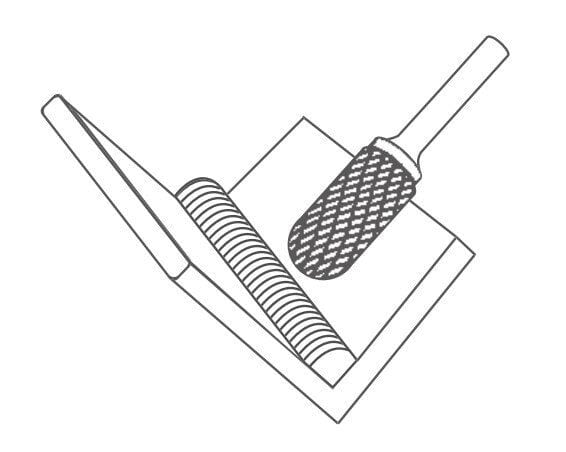 NEXON C Tipi Yuvarlak Başlı Silindir Elmas - Karbür Kalıpçı Freze Ucu 4.0 mm (Dremel Uyumlu) 