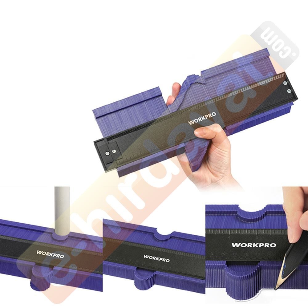 WORKPRO WP269001 250MM/10’’ Çok Fonksiyonlu Şekil Profil Kontur Ölçer