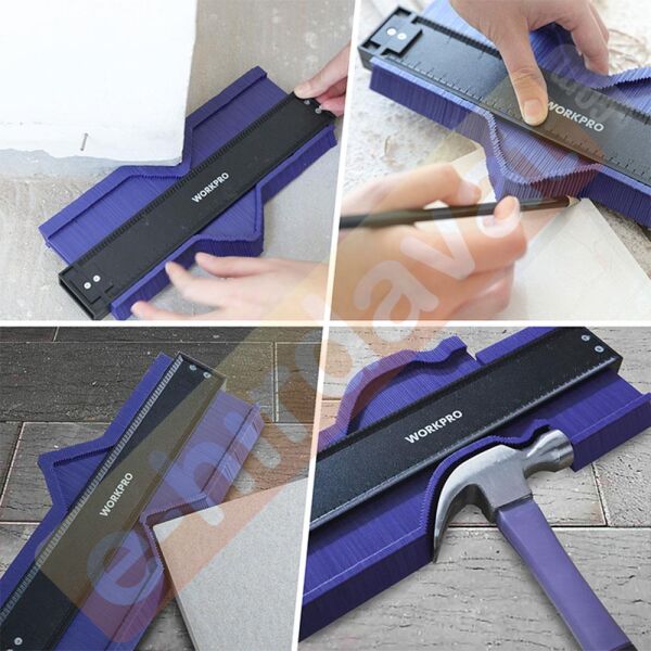 WORKPRO WP269001 250MM/10’’ Çok Fonksiyonlu Şekil Profil Kontur Ölçer