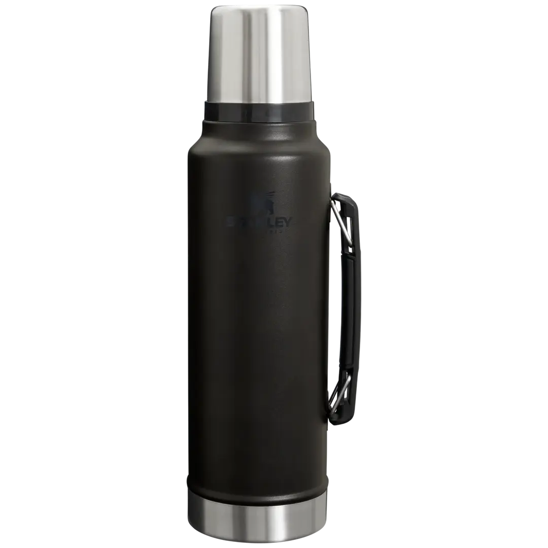 STANLEY Klasik Vakumlu Çelik Termos 1.4 Litre - Siyah