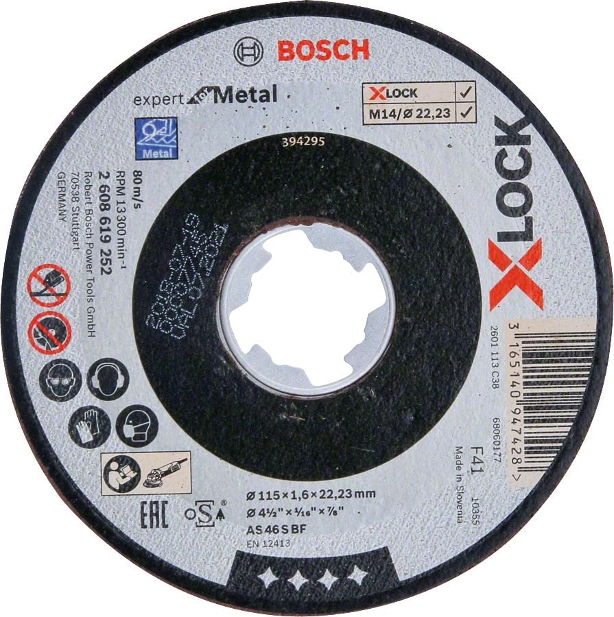 Bosch Aksesuarlar Bosch - X-LOCK - 115*1,6 mm Expert Serisi Düz Metal Kesme Diski (Taş)