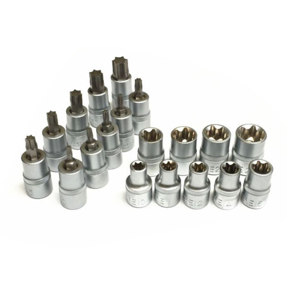 NEXON 5440 1/2'' İç-Dış Torx Lokma Anahtar Takımı 19 Parça