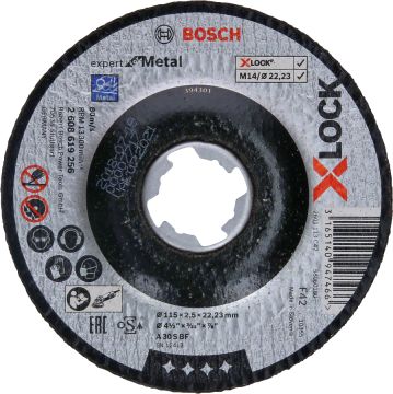 Bosch Aksesuarlar Bosch - X-LOCK - 115*2,5 mm Expert Serisi Bombeli Metal Kesme Diski (Taş)