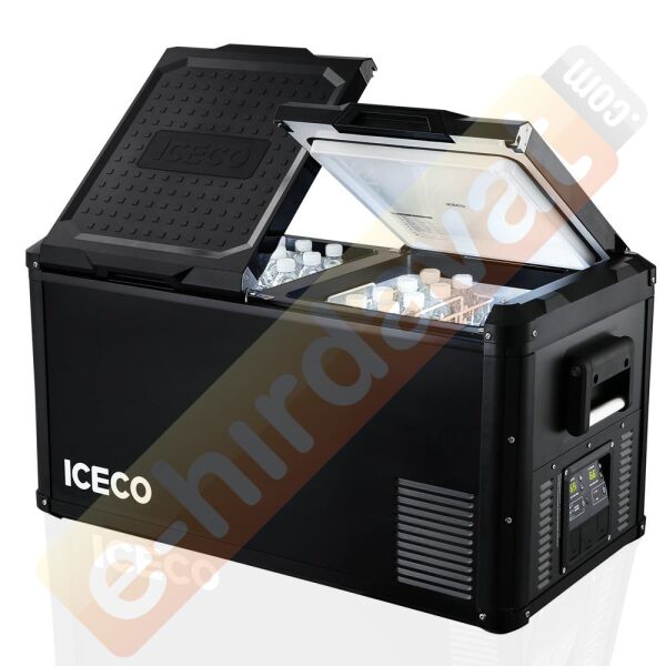 ICECO VL75PROD 12/24Volt 220Volt 75 Litre Çift Bölmeli Outdoor Kompresörlü Oto Buzdolabı/Dondurucu