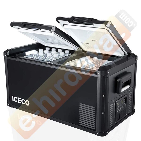 ICECO VL75PROD 12/24Volt 220Volt 75 Litre Çift Bölmeli Outdoor Kompresörlü Oto Buzdolabı/Dondurucu
