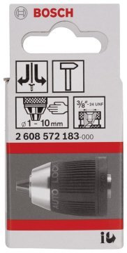Bosch 1-10 mm - 3/8''-24 Anahtarsız Mandren