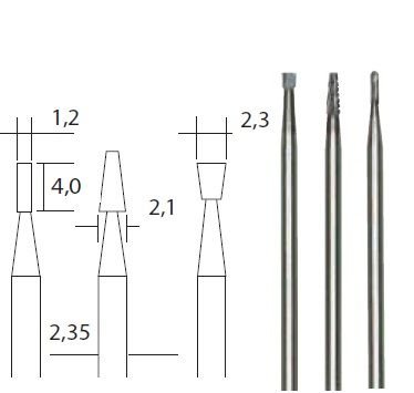 Proxxon Silindir ve Konik Biçimli Tungsten Freze Seti 3 Adet / 28752