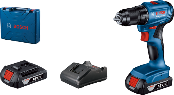 Bosch Profesyonel Seri Bosch Professional GSR 185 LI Akülü Delme Vidalama Mak. 2 x 2.0 Ah; Case