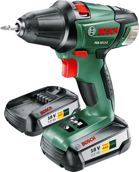 Bosch PSR 18 LI-2  Akülü Vidalama Makinesi - Çift Akülü