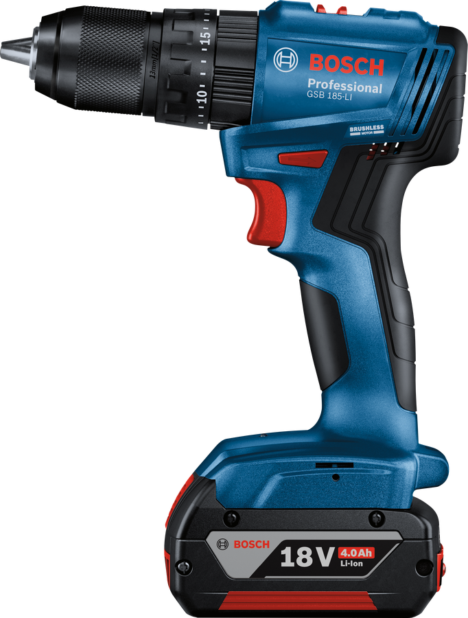 Bosch Profesyonel Seri Bosch Professional GSB 185 LI Akülü Darbeli Delme Vidalama Mak.2 x 2.0 Ah; Case
