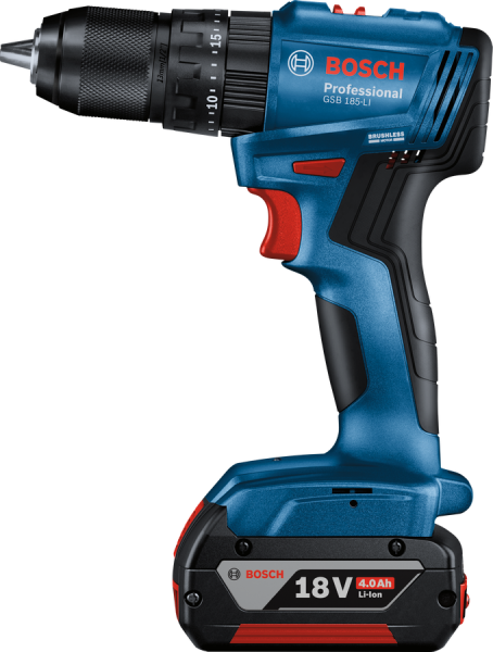 Bosch Profesyonel Seri Bosch Professional GSB 185 LI Akülü Darbeli Delme Vidalama Mak.2 x 2.0 Ah; Case