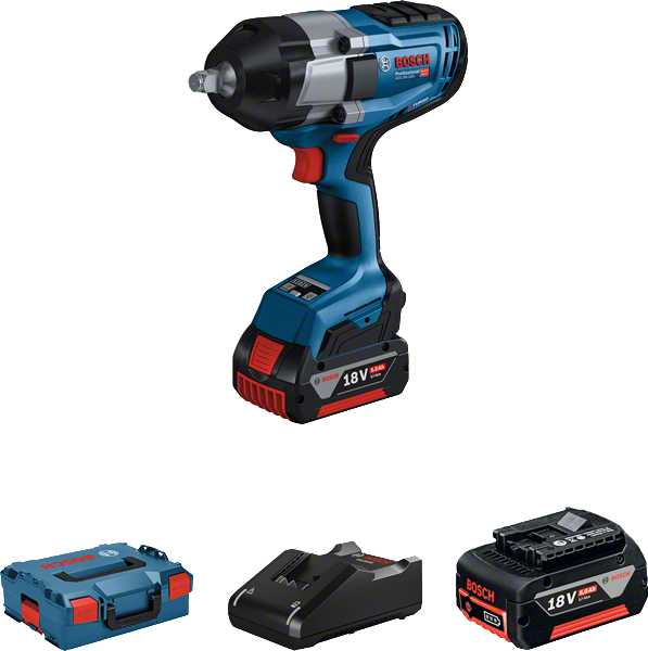 Bosch Profesyonel Seri Bosch Professional GDS 18V-1000 (2 x 5.0 Ah; L-Boxx) Akülü Darbeli Somun Sıkma Makinesi