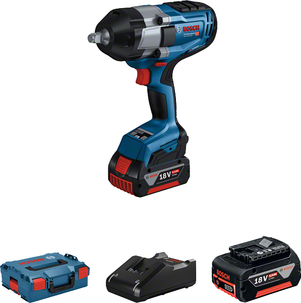 Bosch Profesyonel Seri Bosch Professional GDS 18V-1000 (2 x 5.0 Ah; L-Boxx) Akülü Darbeli Somun Sıkma Makinesi