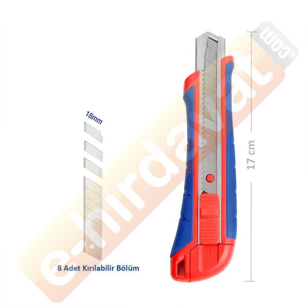 WORKPRO WP212009 18MM Ağır Hizmet Paslanmaz Çelik Kasa Maket Bıçağı