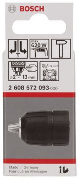 Bosch 1,5-13 mm - 3/8''-24 Anahtarsız Mandren