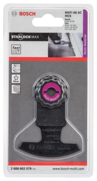 Bosch Aksesuarlar Bosch - Starlock Max - MATI 66 SC - HCS Üniversal Derz ve Macun Hızlı Kesim Segman Testere Bıçağı 1'li