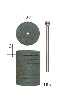 Proxxon Korundum ve Silikon Karbür Taşlama Disk Seti 10 Adet / 28304