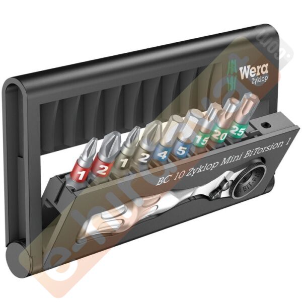 WERA Bit-Check 10 Zyklop Mini Dairesel Uç Seti (05057418001)