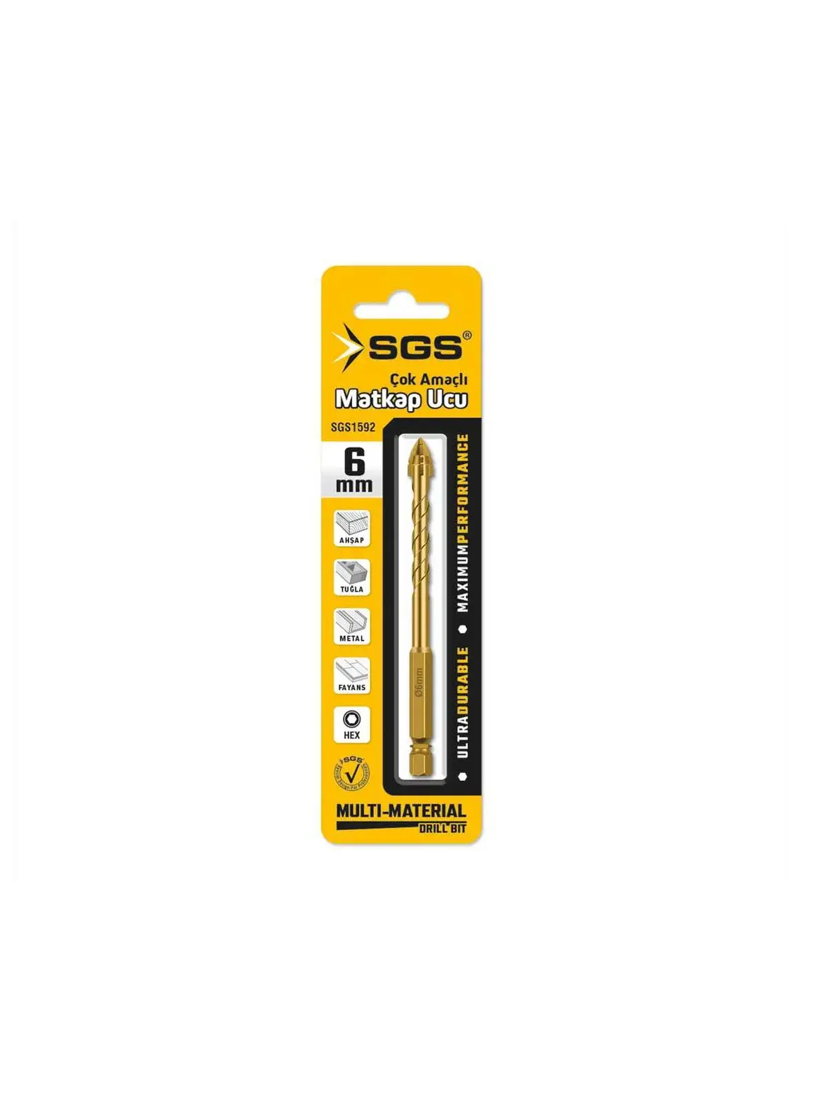 SGS Çok Amaçlı Matkap Ucu 6mm SGS1592