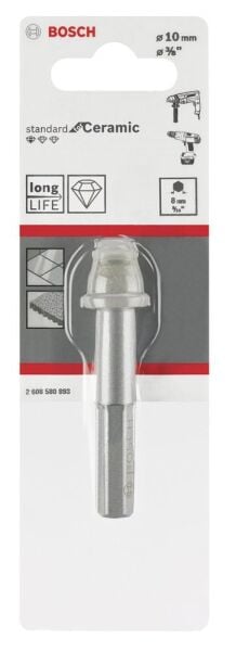 Bosch Aksesuarlar Bosch - Standard Seri, Matkap İçin Seramik Kuru Elmas Delici 10*33 mm