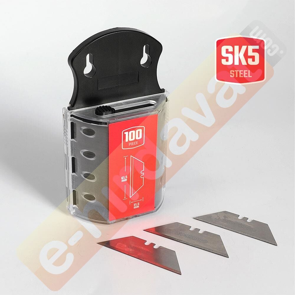 WORKPRO WP213003 100’Lü Rötuş Maket Bıçağı Yedeği