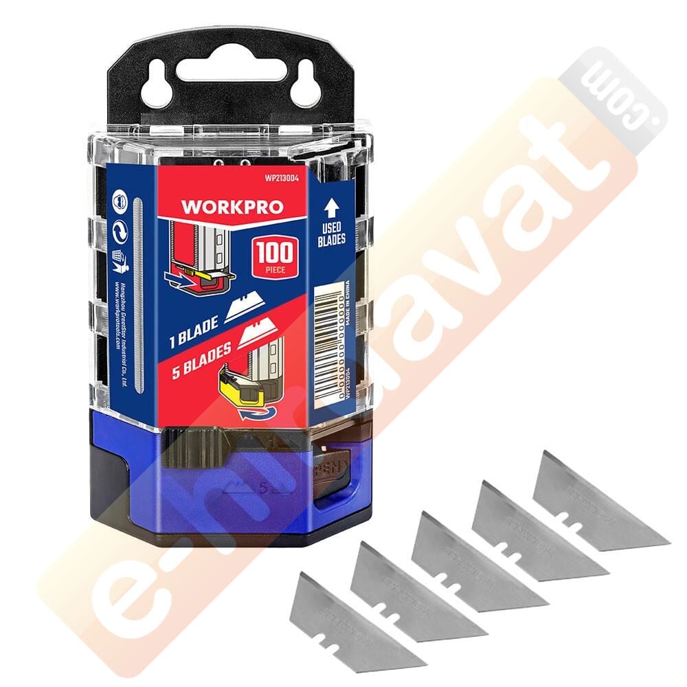 WORKPRO WP213004 100’Lü Rötuş Maket Bıçağı Yedeği