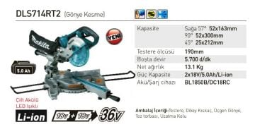Makita DLS714RT2 Akülü Gönye Kesme