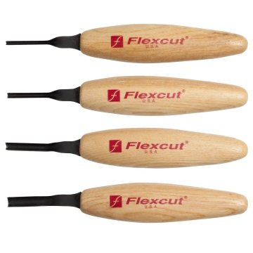 Flexcut Detay Derin U Oluklu  İskarpela Seti - 4 Parça
