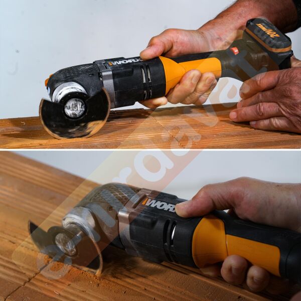 WORX WA4977 Çok Amaçlı Raspalama Makinası İçin 63mm 180˚ Beton, Fayans Derz Arası Universal Temizleme/Kesme Karbür Bıçağı