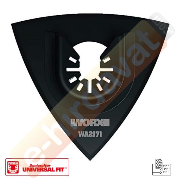 WORX WA2171 Çok Amaçlı Raspalama Makinası İçin 75x75mm Universal Cırtlı Zımpara Tabanı
