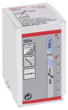 Bosch T 118 A Basic for Metal 100'lü