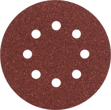 Bosch Aksesuarlar Bosch - Eksantirik Zımpara Kağıdı 5'li, 125 mm 80 Kum 8 Delik