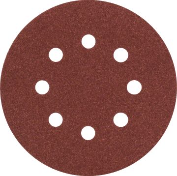 Bosch Aksesuarlar Bosch - Eksantirik Zımpara Kağıdı 5'li, 125 mm 120 Kum 8 Delik