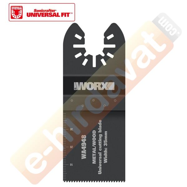 WORX WA4948 Çok Amaçlı Raspalama Makinası İçin 35x40mm Ahşap, Fiberglas, PVC Universal Kesme Bıçağı